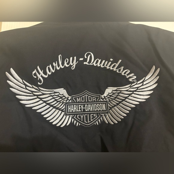 Harley Davidson Jacket Ladies Womens Size Medium Black Quilted/Nylon - Picture 3 of 16